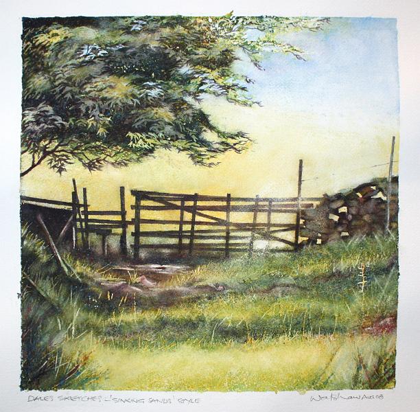 Sinking Sands Stile.JPG - " 'Sinking Sands'  Stile" - by David Walshaw - Aug '08.